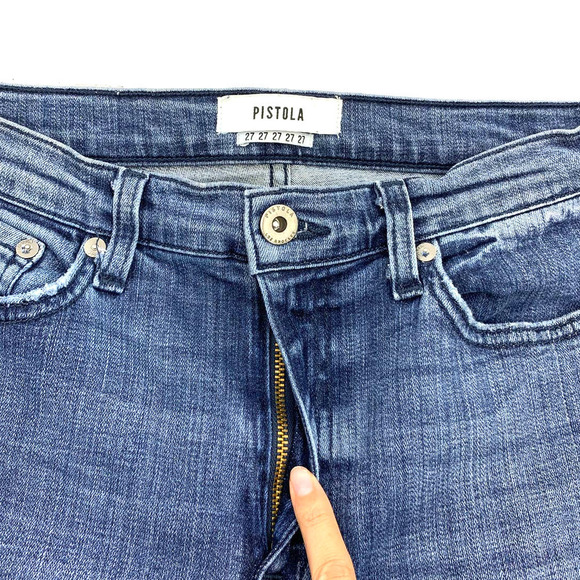 Pistola Ankle Frayed Skinny Jeans Size 27 - Picture 7 of 14